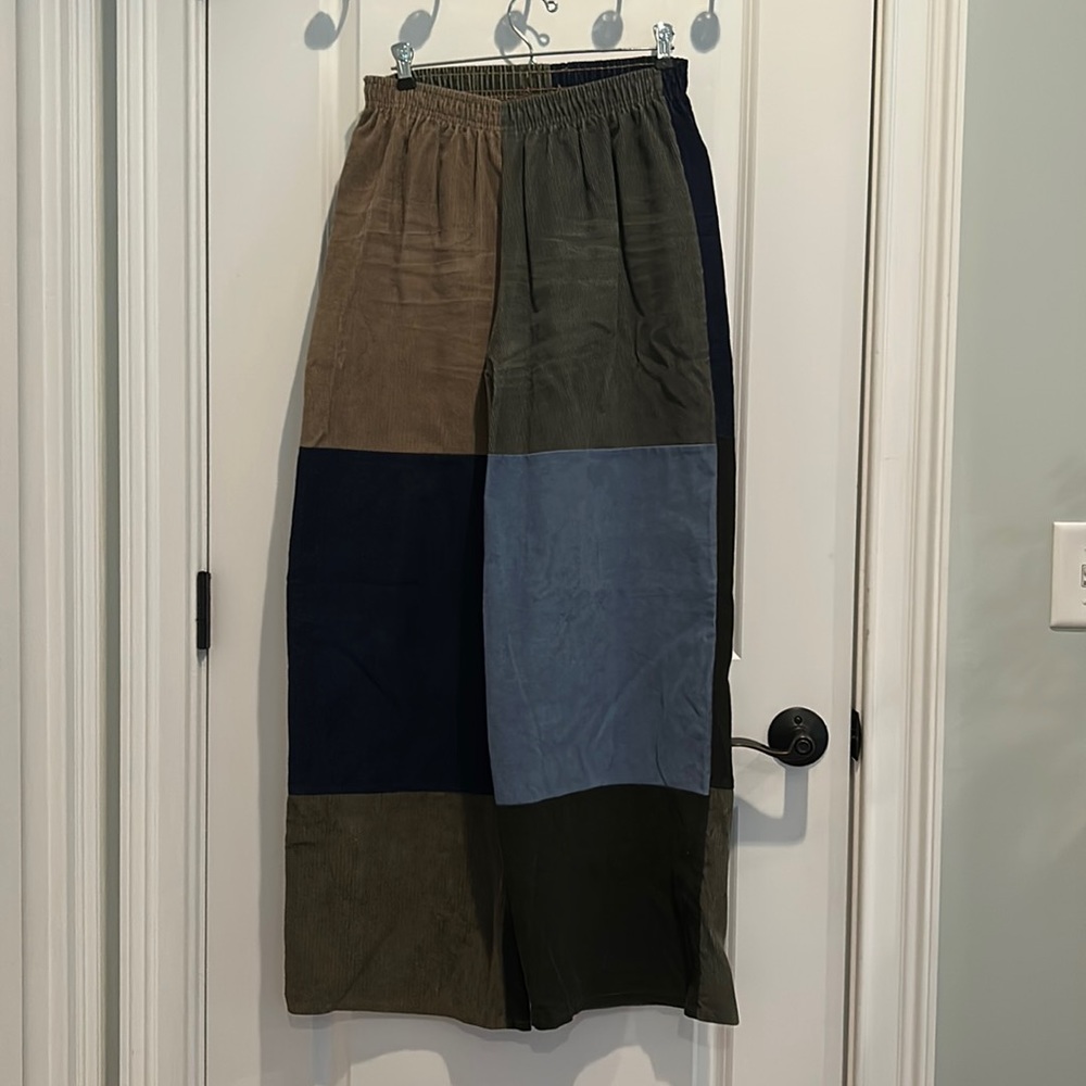 Urban Outfitters UO Multi Colored Corduroy Slack Trouser Pants